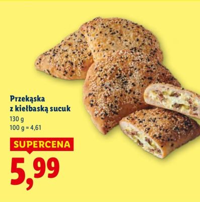 Przekąska z kiełbaską sucuk promocja w Lidl