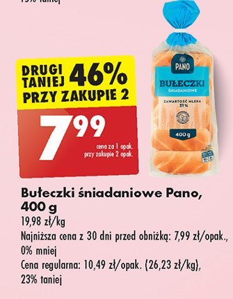 Bułeczki śniadaniowe Pano promocja