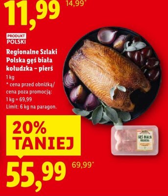Gęś biała kołudzka pierś Regionalne Szlaki Polska promocja w Lidl