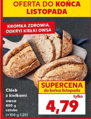 Chleb z kiełkami owsa promocja w Kaufland