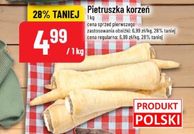 Pietruszka korzeń promocja w POLOmarket