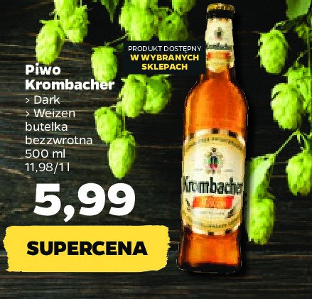 Piwo KROMBACHER DARK promocja