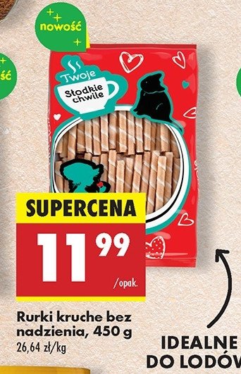 Rurki bez nadzienia Twoje słodkie chwile promocja w Biedronka