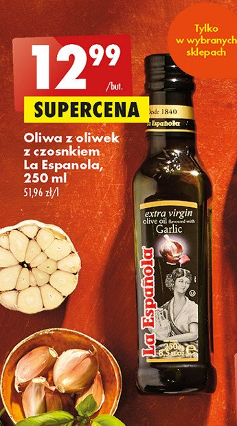 Oliwa z oliwem czosnek LA ESPANOLA promocja