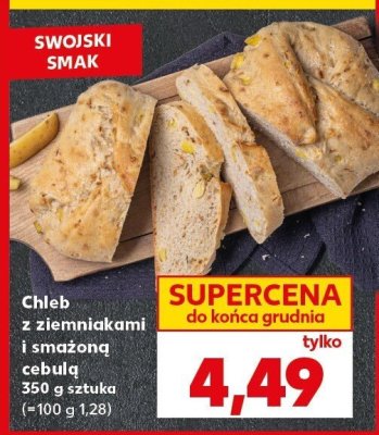 Chleb z ziemniakami i mąką żytnią cebulą promocja w Kaufland