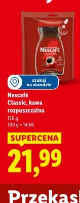 Kawa Classic rozpuszczalna promocja w Lidl