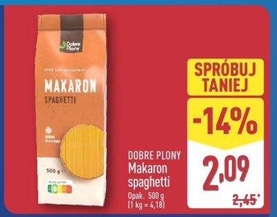 Makaron spaghetti Dobre Płony promocja w Aldi