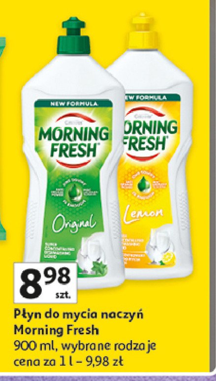 Płyn do naczyń lemon Morning fresh promocja w Auchan
