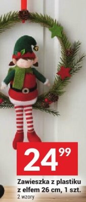 Zawieszka z plastiku z elfem 26 cm promocja w Twój Market