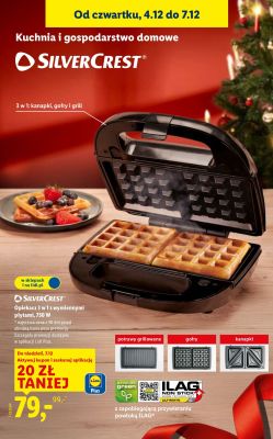 Opiekacz 3w1 z wymiennymi płytami 750 W promocja w Lidl