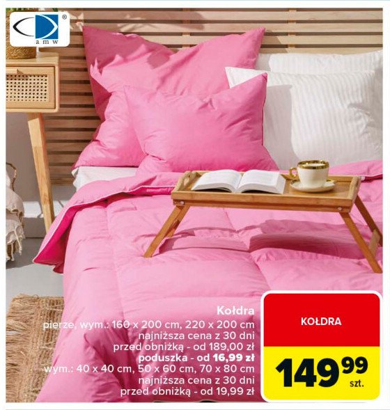 Kołdra 160 x 200 cm Amw promocja w Carrefour