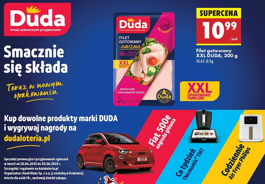 Filet gotowany z kurczaka Silesia duda promocja w Biedronka