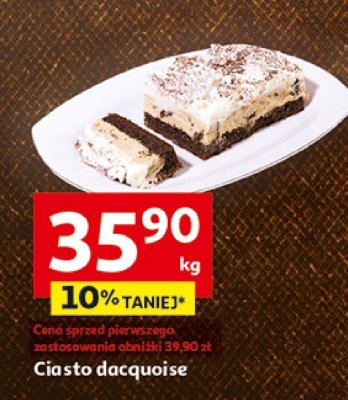 Ciasto dacquoise promocja w Auchan
