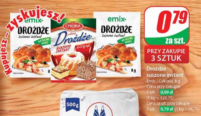 Drożdże suszone Emix promocja