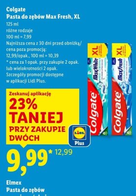 Pasta do zębów Max Fresh XL promocja w Lidl