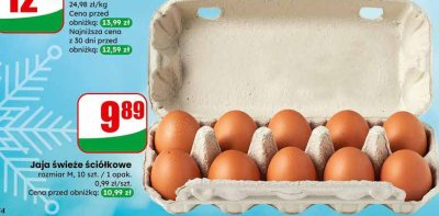Jaja świeże ściółkowe promocja w Dino