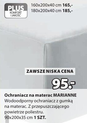 Ochraniacz na materac Marianne 160x200x40 cm promocja w Jysk