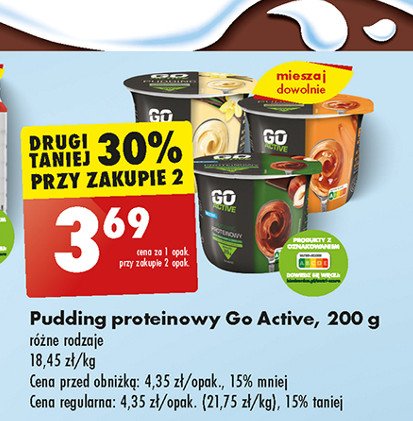 Pudding proteinowy słony karmel Go active promocja