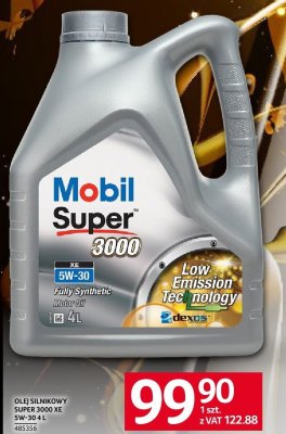 Olej silnikowy Mobil Super 3000 XE 5W-30 promocja w Selgros