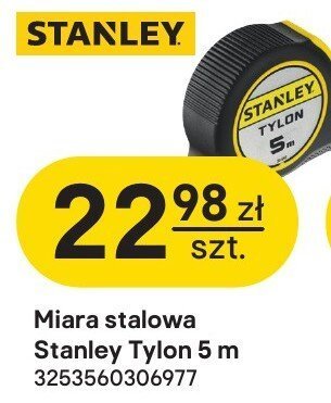 Miara stalowa Stanley Tylon 5m promocja w Castorama