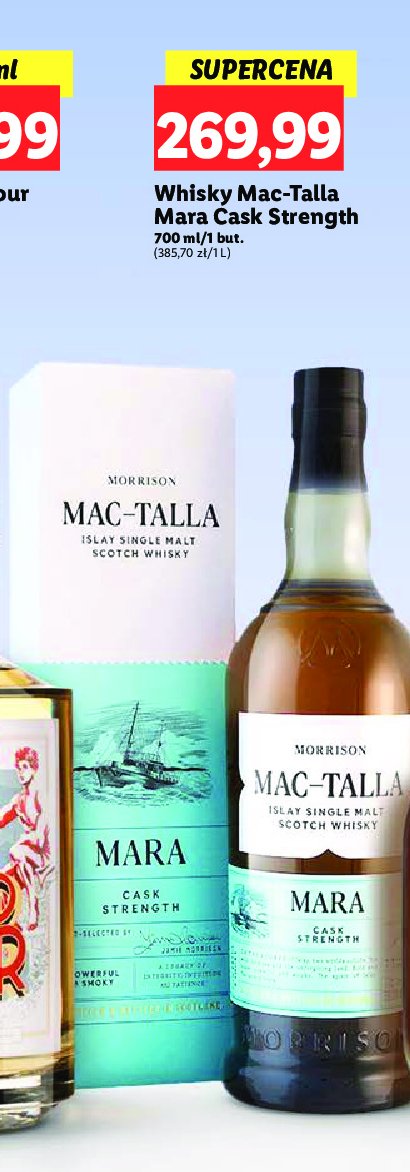 Whisky Mac-talla tara cask strenght promocja w Lidl