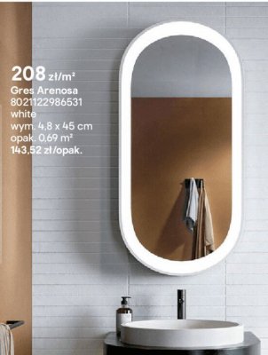 Płytki Gres Arenosa white promocja w Castorama