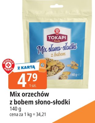 Mix orzechów z bobem słono-słodki promocja w Leclerc