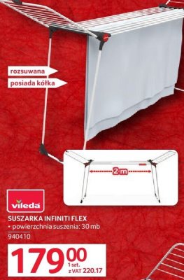 Suszarka Infiniti Flex powierzchnia suszenia: 30 mb rozszuwana posiada kółka promocja w Selgros
