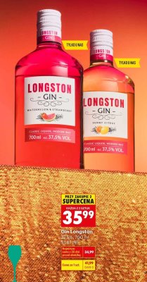 Gin Longston Watermelon & Strawberry / Sunny Citrus promocja w Biedronka