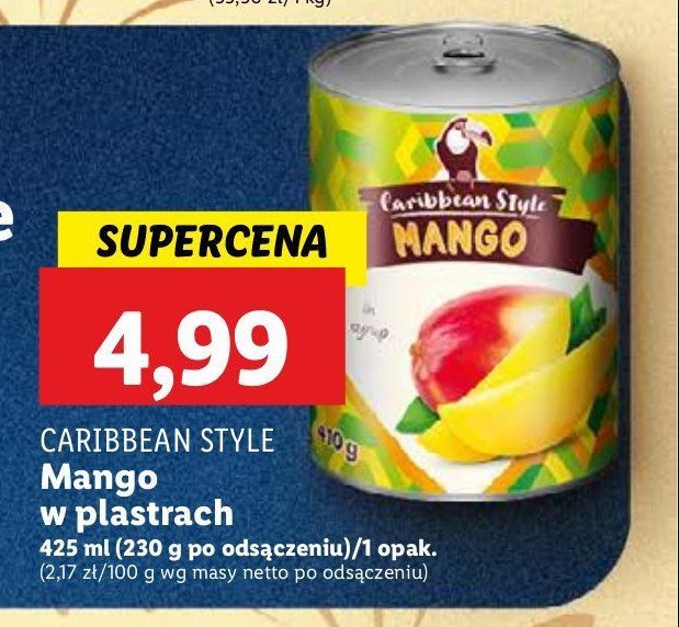 Mango plastry CARIBBEAN STYLE promocja