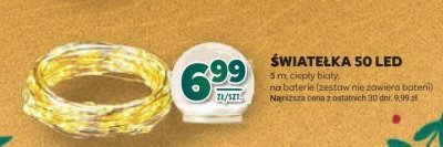 Światelka 50 LED 5 m ciepły biały promocja w Stokrotka