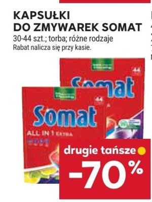Kapsułki do zmywarek somat promocja w Stokrotka