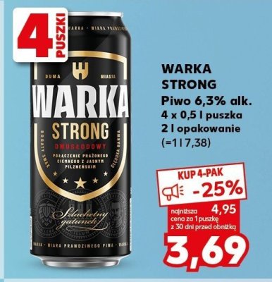 Piwo Warka promocja w Kaufland