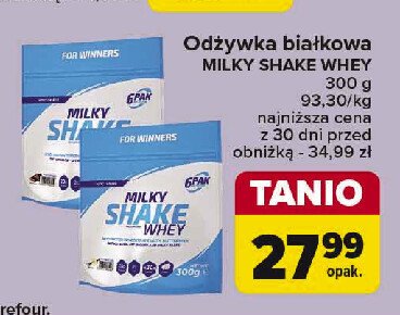 Odżywka białkowa Whey milky shake promocja