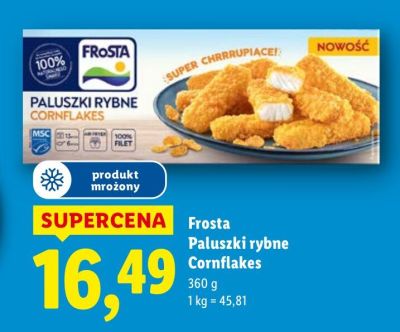 Paluszki rybne Cornflakes Frosta promocja w Lidl