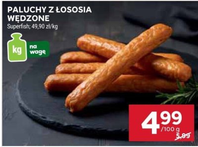 Paluszki z łososia wędzone Superfish promocja w Stokrotka