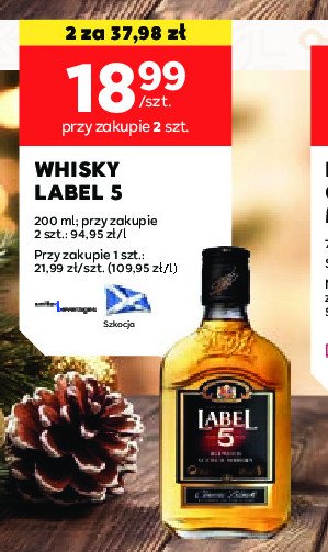 Whisky Label 5 promocja w Stokrotka