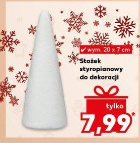 Stożek styropianowy promocja w Kaufland