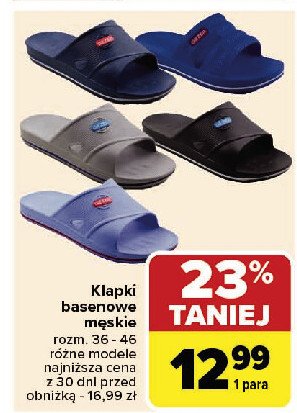 Klapki basenowe rozm. 36-46 promocja