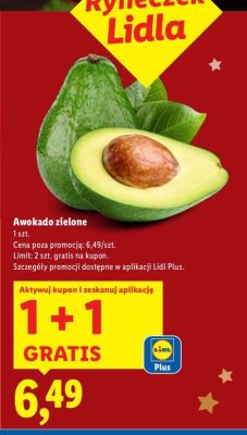 Awokado zielone promocja w Lidl