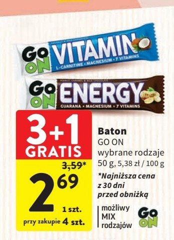 Baton kokos Go on! promocja