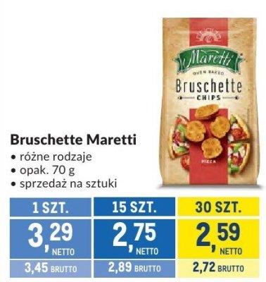 Bruschette Maretti różne rodzaje promocja w Makro