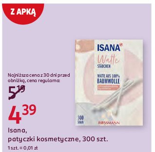 Patyczki kosmetyczne Isana promocja