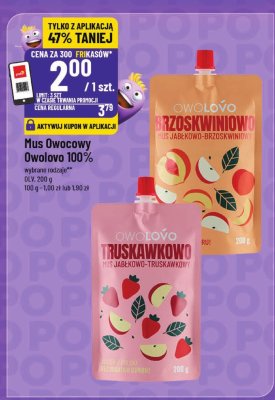 Mus Owocowy 100% wybrane rodzaje promocja w POLOmarket