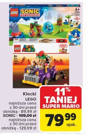 Klocki 76990 Lego sonic the hedgehog promocja w Carrefour