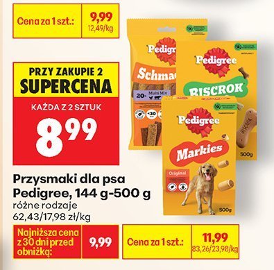 Przysmaki dla psa Pedigree, 144 g-500 g promocja w Biedronka
