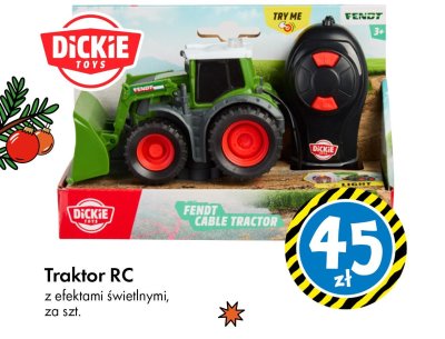 Traktor RC Dickie Toys z efektami świetlnymi promocja w Tedi
