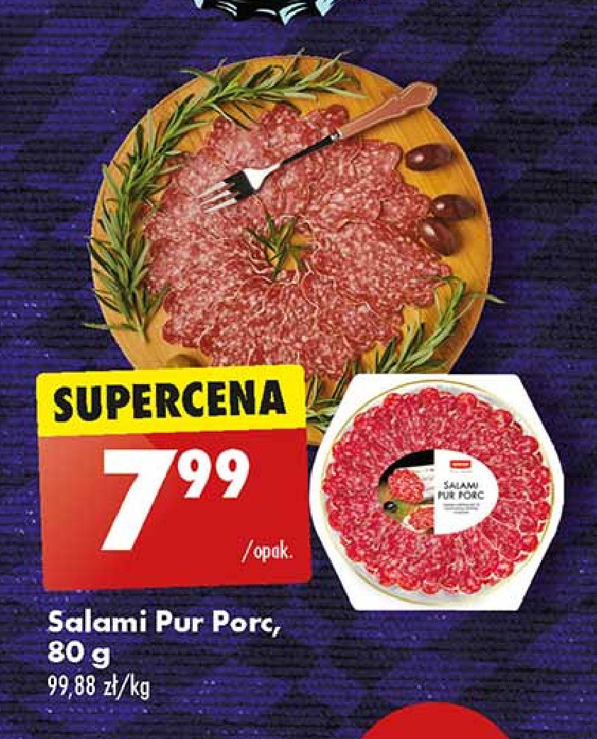 Salami pur porc Konecke promocja