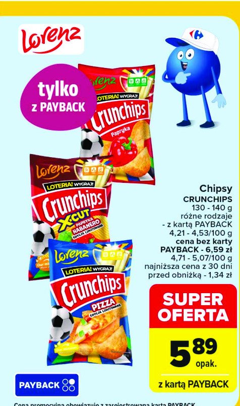 Chipsy pizza Crunchips Crunchips lorenz promocja