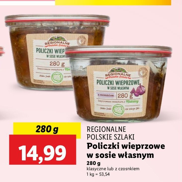 Policzki wieprzowe REGIONALNE SZLAKI promocja